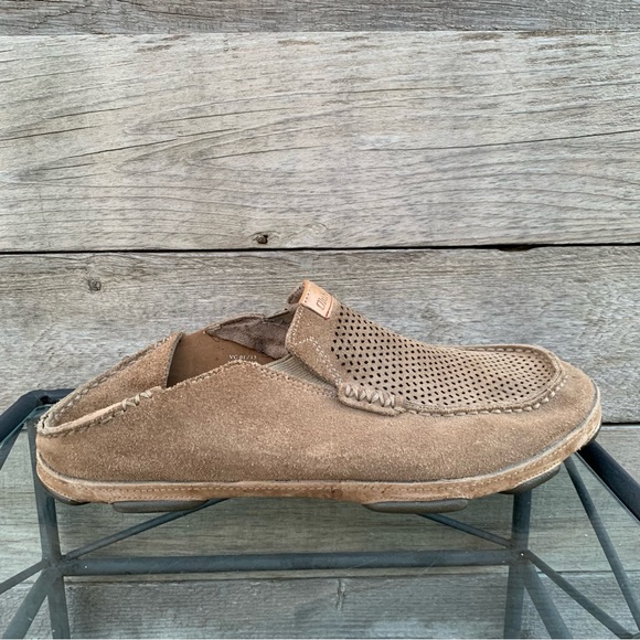 Olukai Moloa Kohana Shoe Mens 13 Convertible Slip On Comfort Suede Perforated - Picture 3 of 16
